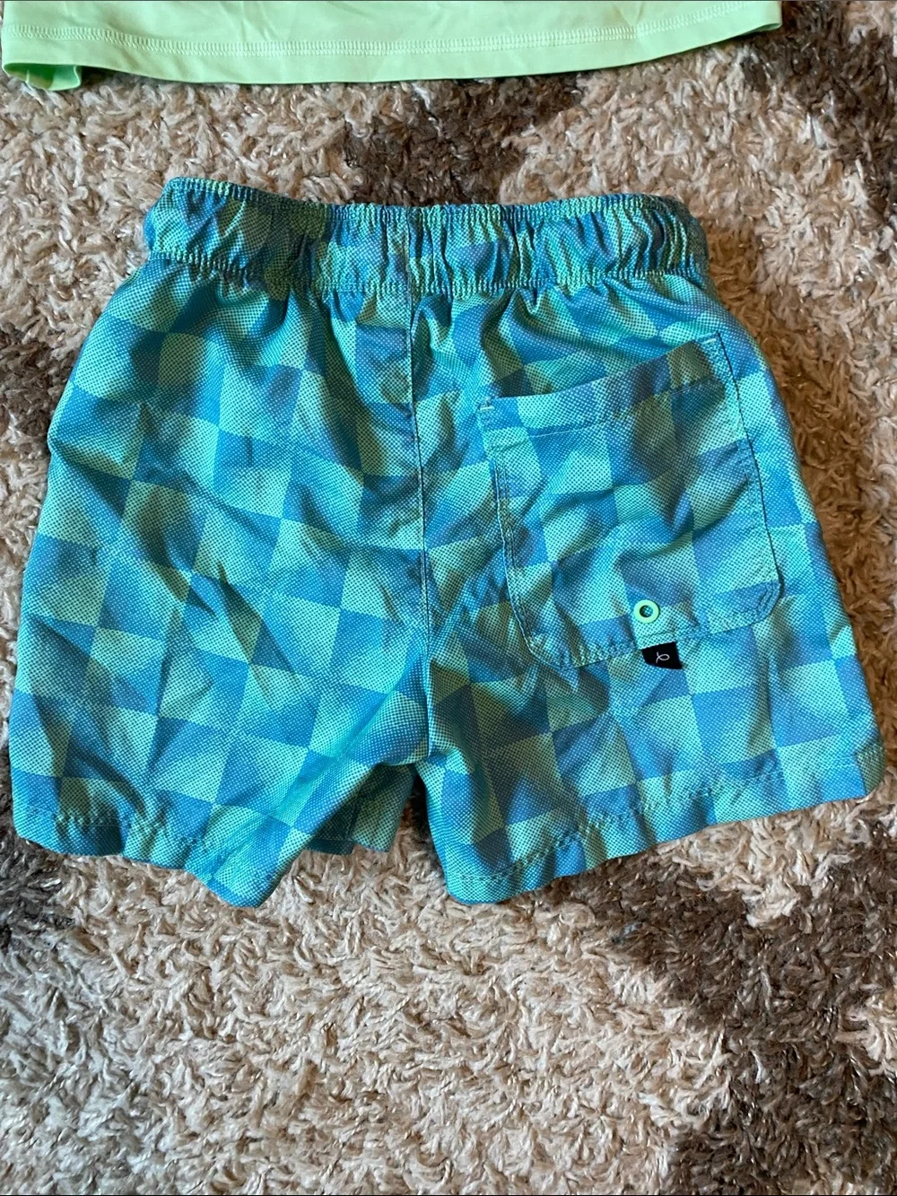 Boys Swim trunks and rash guard